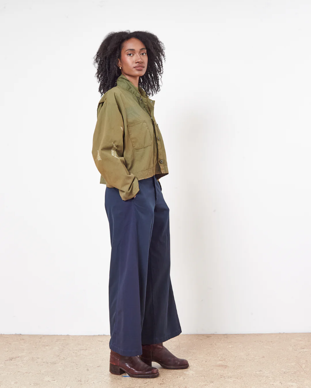 Cropped Mechanic Jacket - Image 4