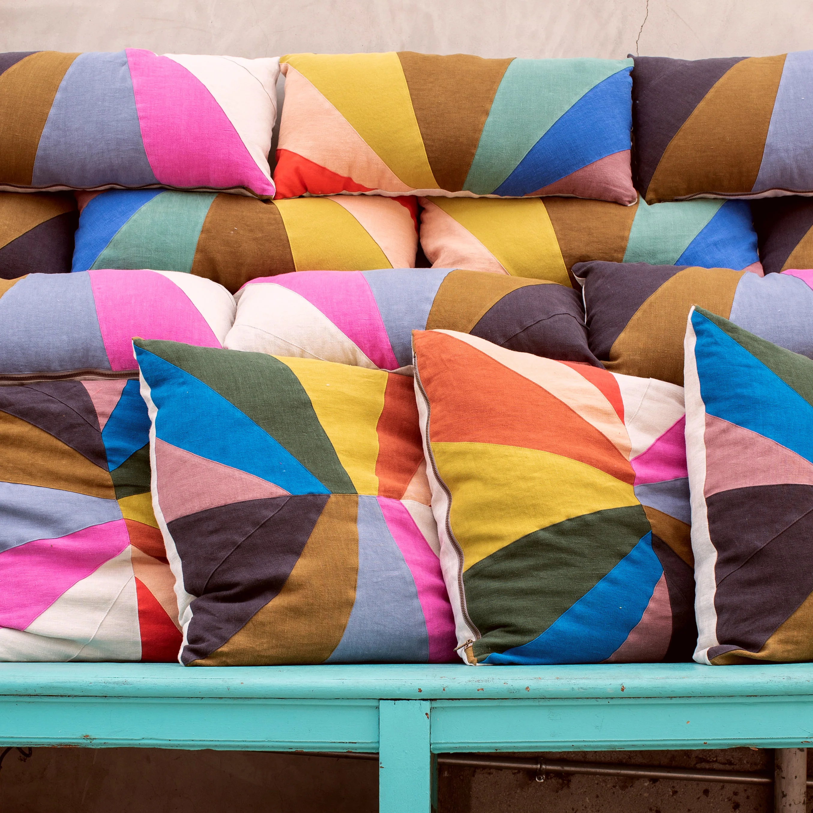Pride Rainbow Linen Pillow - Image 4