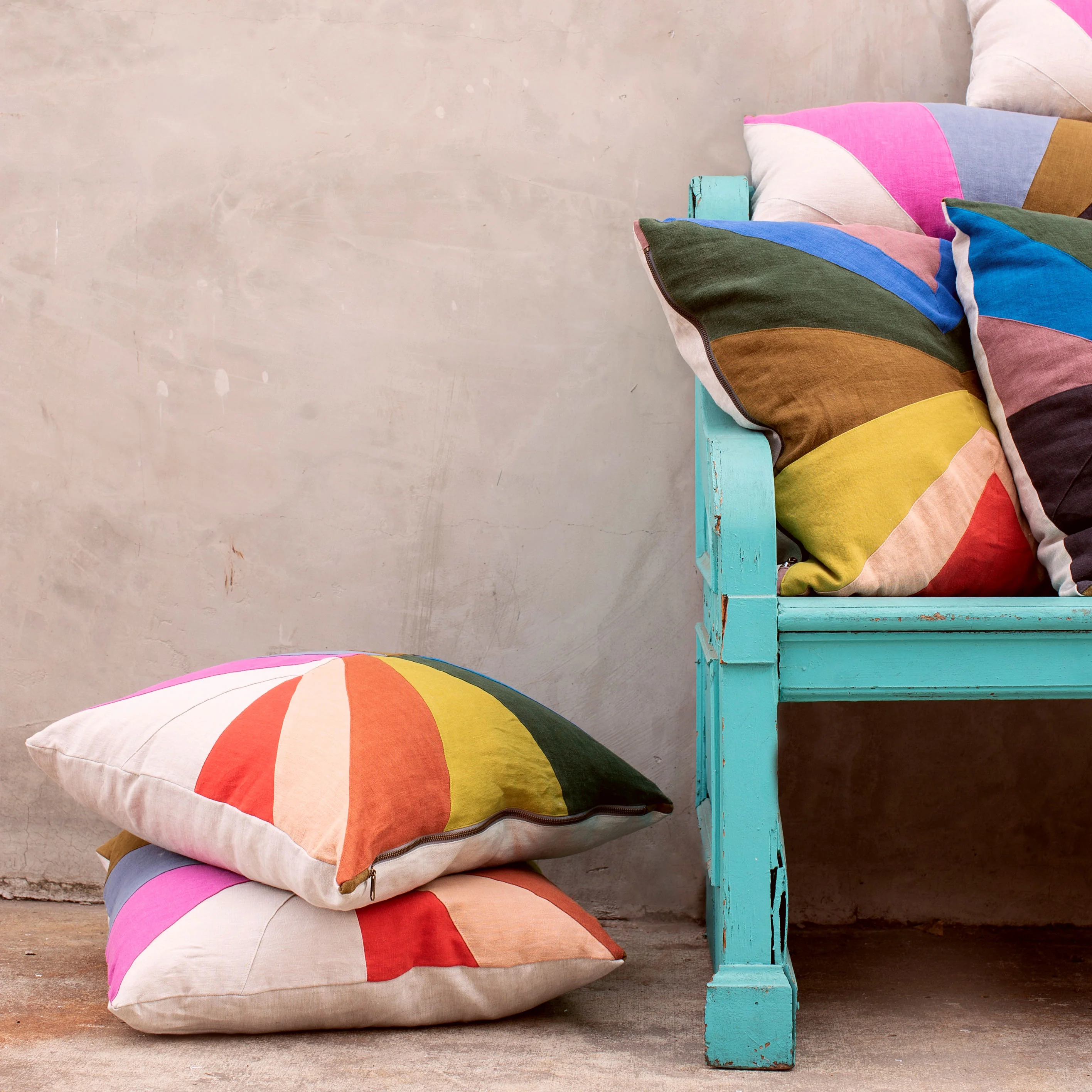 Pride Rainbow Linen Pillow - Image 5