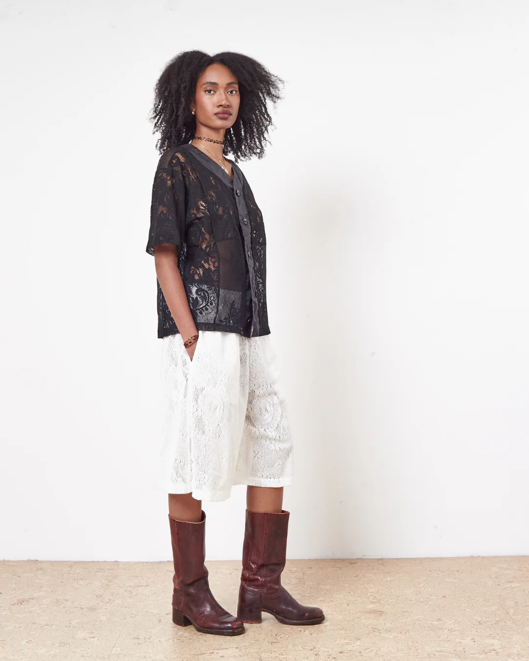 Remade Lace Baseball Jersey - Image 3