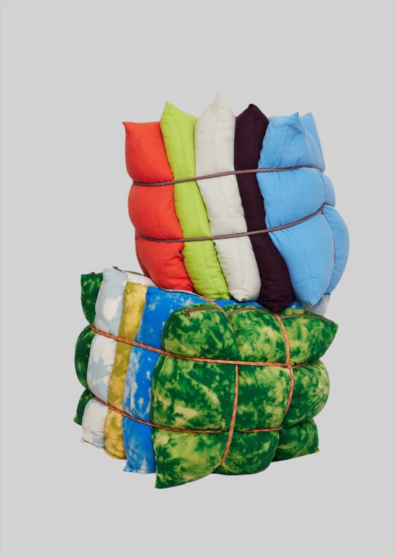 Large Tie Dye Linen Pillow - Image 4