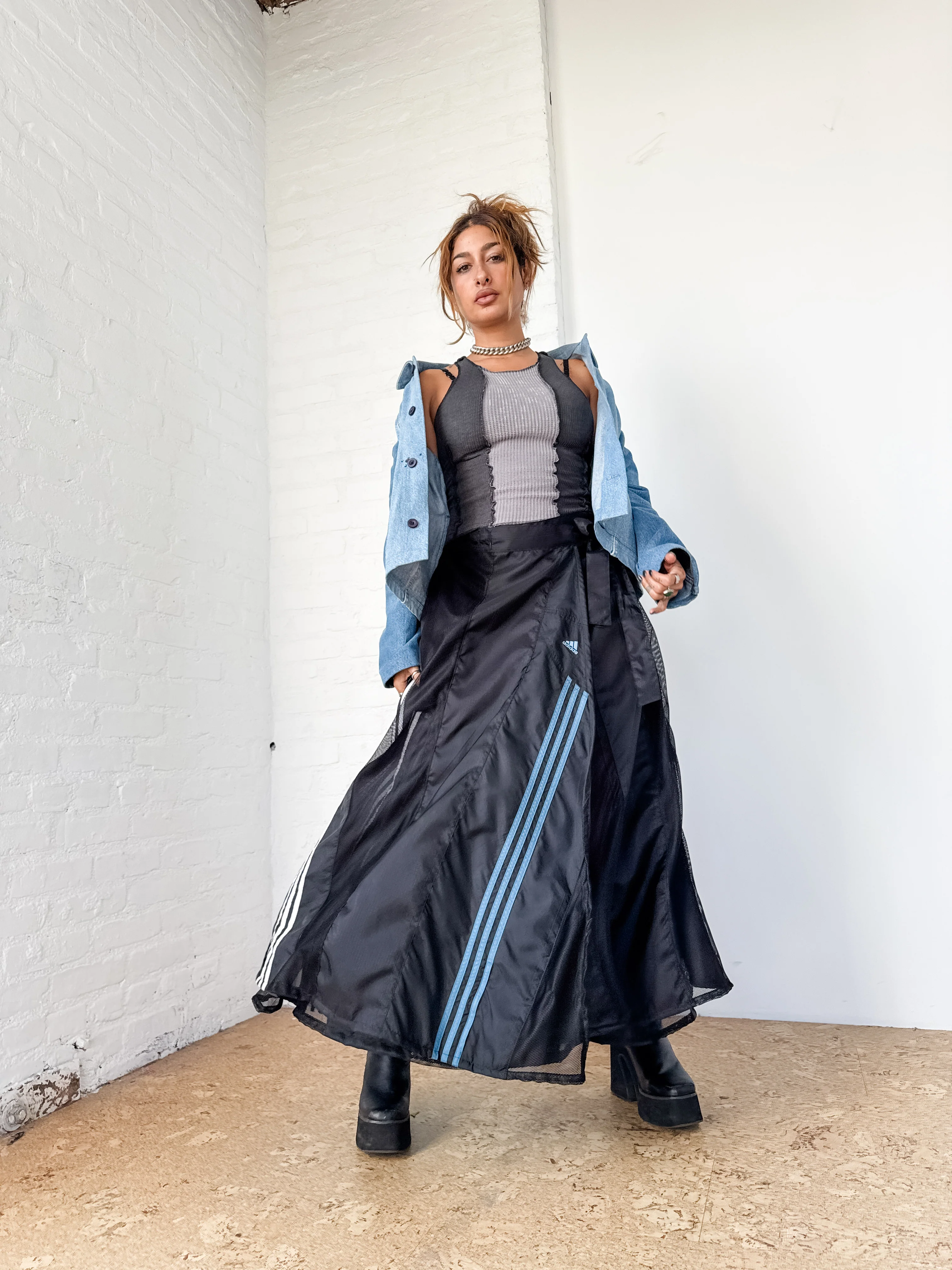 The Nylon Wrap Skirt - Image 9